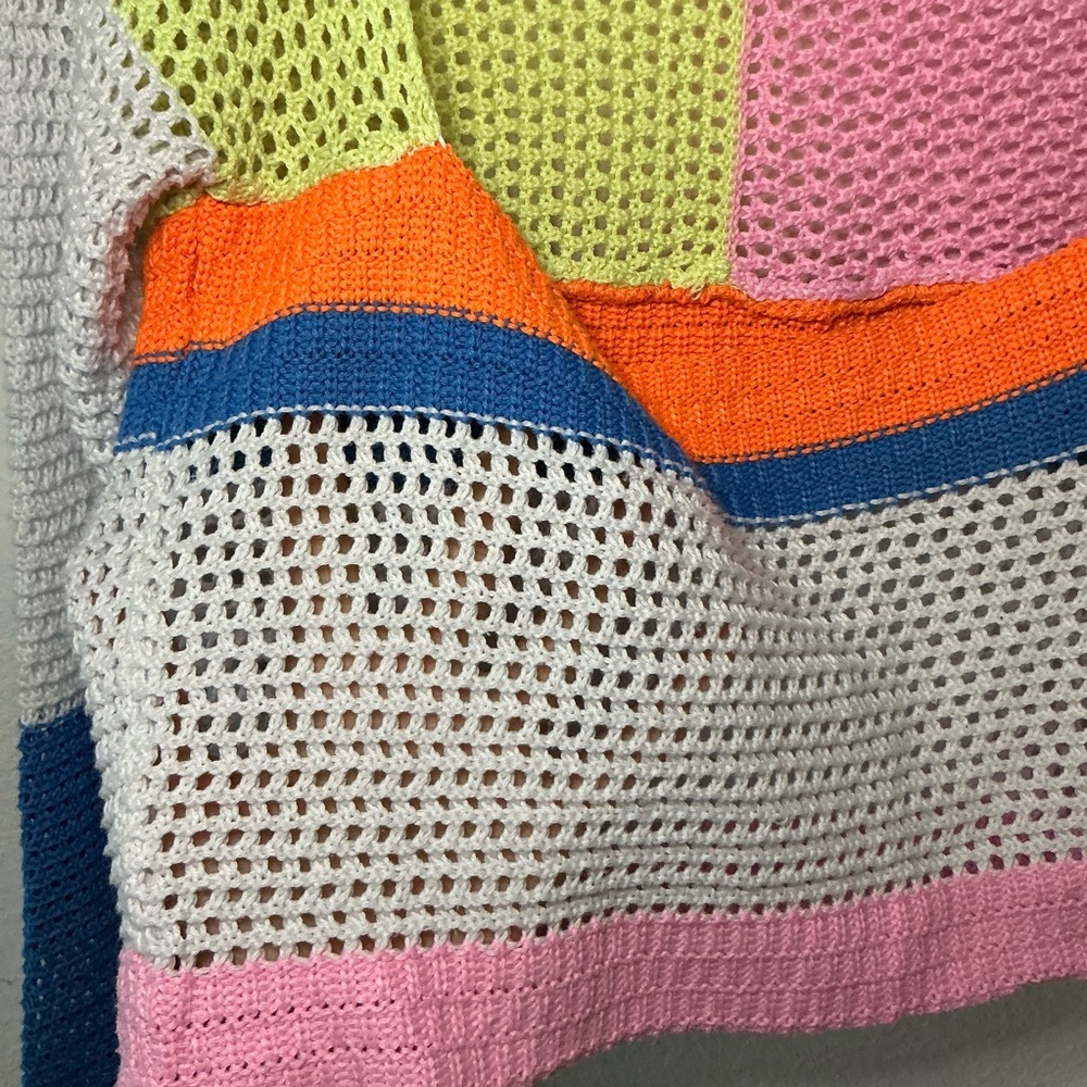 Colorful Patchwork Crochet Sweater - Picture 4 of 4